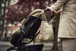 Gefütterte Wickeltasche – Olivgrün | Geräumig, leicht & stilvoll | Moderne Baby-Tasche