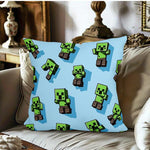 Creeper Gamer Wurfkissenbezug – 45×45cm, weicher Plüsch, dekoratives Kissen