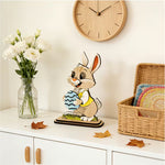 Osterhase Tischdekoration – Holz-Spring-Ornament | Ruhige & natürliche Wohnkultur