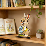 Osterhase Tischdekoration – Holz-Spring-Ornament | Ruhige & natürliche Wohnkultur