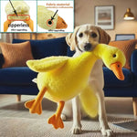 Large Plush Duck Dog Toy â€“ 50cm Soft & Cuddly Companion | Medium & Large Dogs | Yellow & Grey