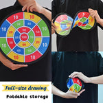 Sticky Dartboard-Spiel – 8 Klebende Bälle inklusive | Indoor & Outdoor Familienspaß