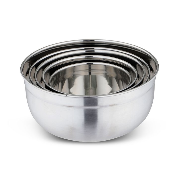 Stainless Steel Kitchen Bowl Set â€“ 5 Pieces with Lid | Mixing, Prep & Storage Bowls