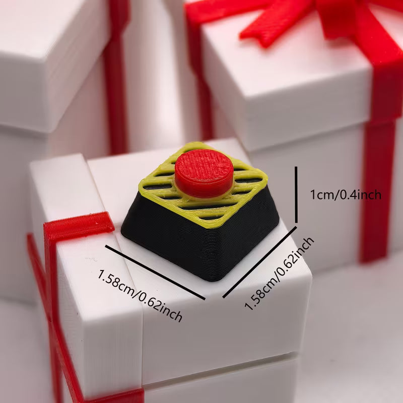 Nuklearer Startknopf-Keycap – 3D-gedruckte mechanische Taste | Gaming & Schreibtisch-Upgrade
