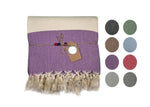 Couture Handtuch – Handgewebtes türkisches Baumwoll-Peshtemal | Strand-, Sauna- & Terrassentuch