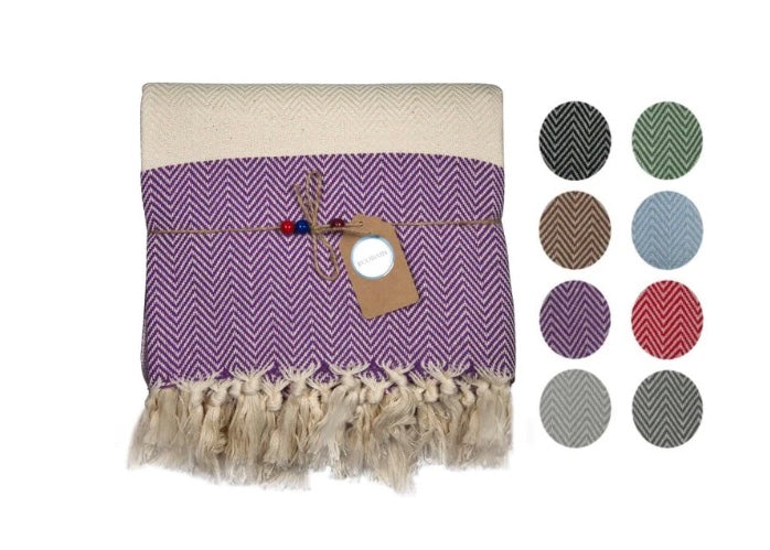 Couture Handtuch – Handgewebtes türkisches Baumwoll-Peshtemal | Strand-, Sauna- & Terrassentuch