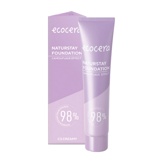 Ecocera NaturStay Natürliche Foundation 30ml – Leicht & gleichmäßiger Hautton