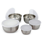 Stainless Steel Kitchen Bowl Set â€“ 5 Pieces with Lid | Mixing, Prep & Storage Bowls