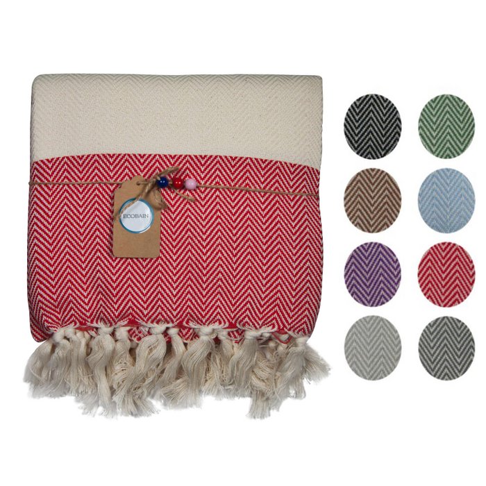 Couture Handtuch – Handgewebtes türkisches Baumwoll-Peshtemal | Strand-, Sauna- & Terrassentuch
