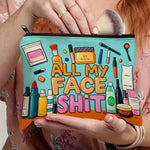 Lustige Make-up-Tasche – Reißverschluss-Tasche für Kosmetika, Reisen & Toilettenartikel | Auffälliges Geschenk für Sie