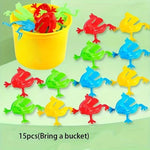 Drück & Spring Frosch Spielzeug – 15 Stück | Party-Mitgebsel, Klassenbelohnungen & Kinderspiel