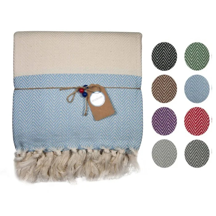 Couture Handtuch – Handgewebtes türkisches Baumwoll-Peshtemal | Strand-, Sauna- & Terrassentuch