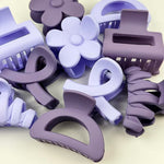 5-teiliges Haarspangen-Set – Lila & Lavendel Kollektion | Starker Halt & elegantes Design