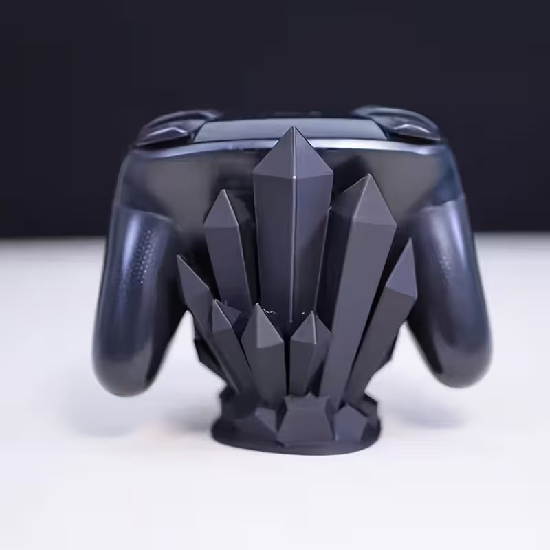 3D-gedruckter Game-Controller-Ständer – Kristall-Design | PS4, PS5 & Switch Pro | Gaming-Setup