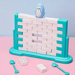 Pinguin-Wandbrecher-Spiel – Kinderspielzeug aus Bausteinen | Strategie, Spaß & Familienspielabend