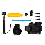 9-in-1 Zubehör-Set für GoPro HERO 1, 2, 3, 3+, 4 – Brustgurt, Kopfhalterung, Selfie-Stick & mehr