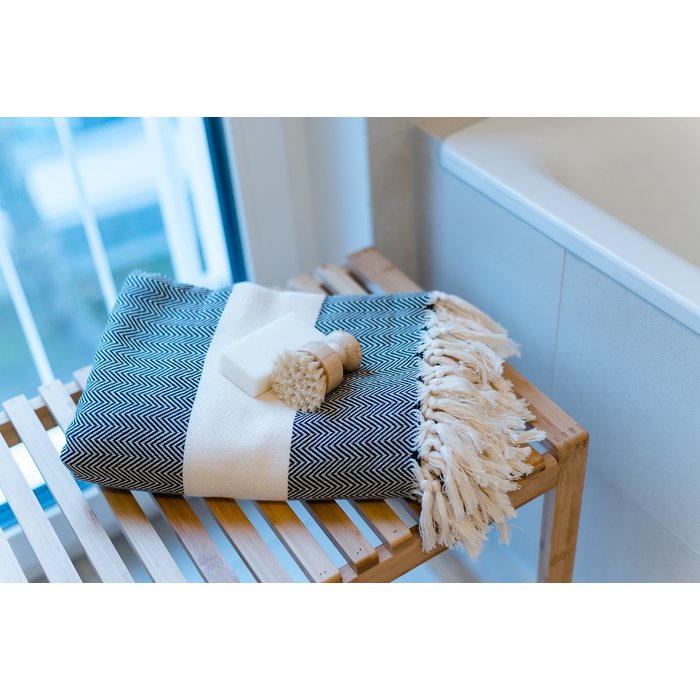 Couture Handtuch – Handgewebtes türkisches Baumwoll-Peshtemal | Strand-, Sauna- & Terrassentuch