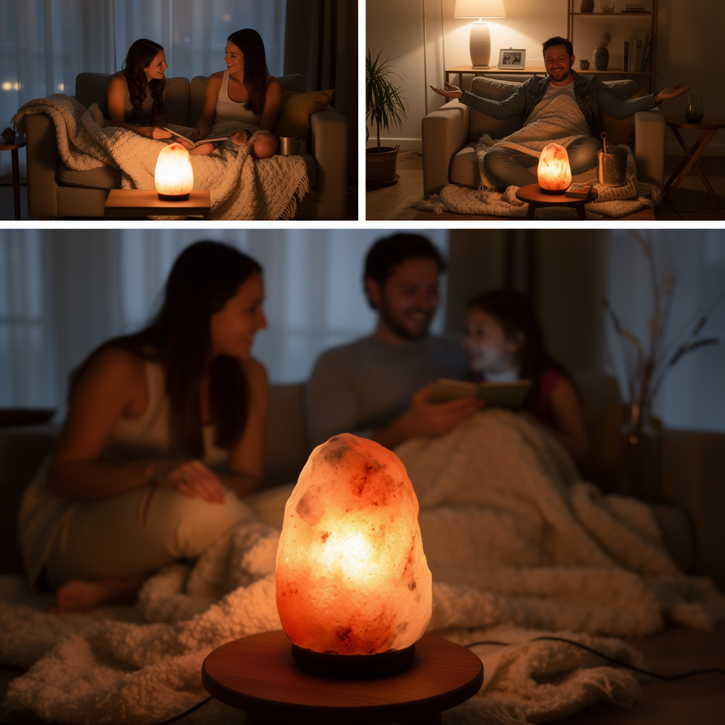 Himalaya-Salz-Kristalllampe – 2 bis 3 kg | Natürlicher Bernstein-Leuchteffekt | Einzigartige Wohnaccessoires & Geschenkidee