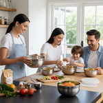 Stainless Steel Kitchen Bowl Set â€“ 5 Pieces with Lid | Mixing, Prep & Storage Bowls