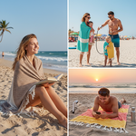 Couture Handtuch – Handgewebtes türkisches Baumwoll-Peshtemal | Strand-, Sauna- & Terrassentuch