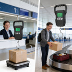 Tragbares Digital-Hängewaage – 60kg / 132lb | LCD-Hintergrundbeleuchtung & Schwerlasthaken | Reisen & Versand