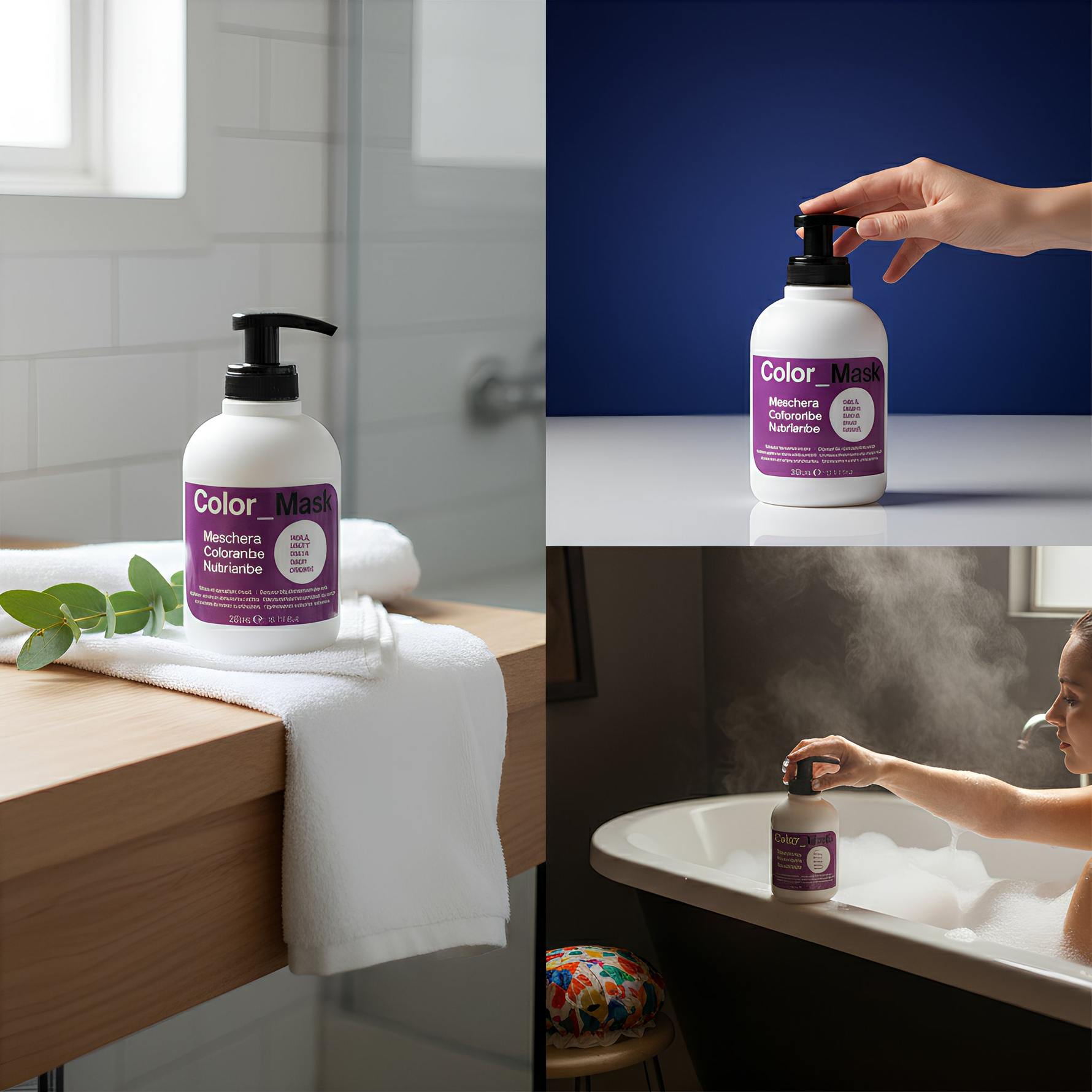 KayPro Farbmaske – Tönende Haarmaske 300 ml | Revitalisiert Farbe & pflegt | Kastanienbraun & Violett