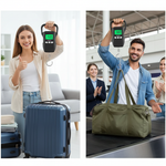 Tragbares Digital-Hängewaage – 60kg / 132lb | LCD-Hintergrundbeleuchtung & Schwerlasthaken | Reisen & Versand
