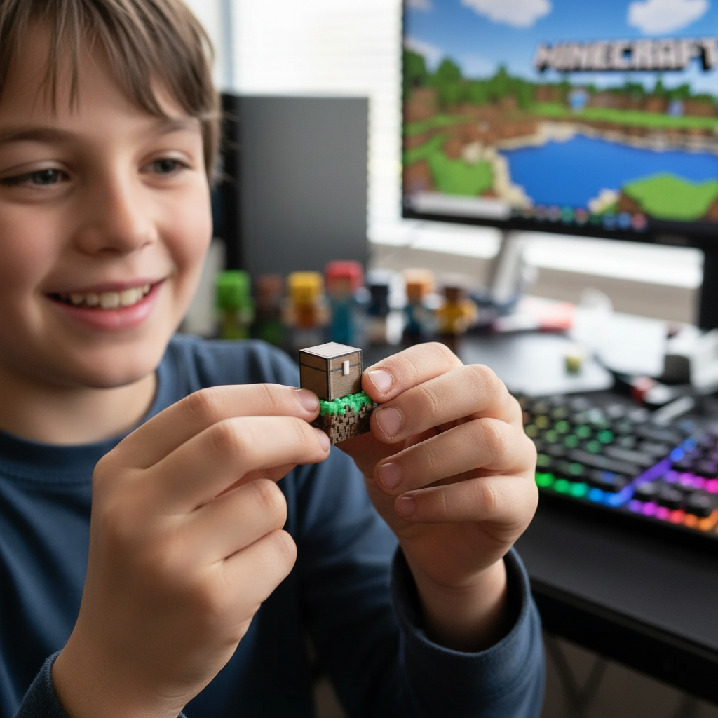 Pixel-Style Brust-Schlüsselanhänger – 3D Kunst-Schlüsselanhänger für mechanische Tastaturen | Gaming & Sammler