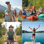 9-in-1 Zubehör-Set für GoPro HERO 1, 2, 3, 3+, 4 – Brustgurt, Kopfhalterung, Selfie-Stick & mehr